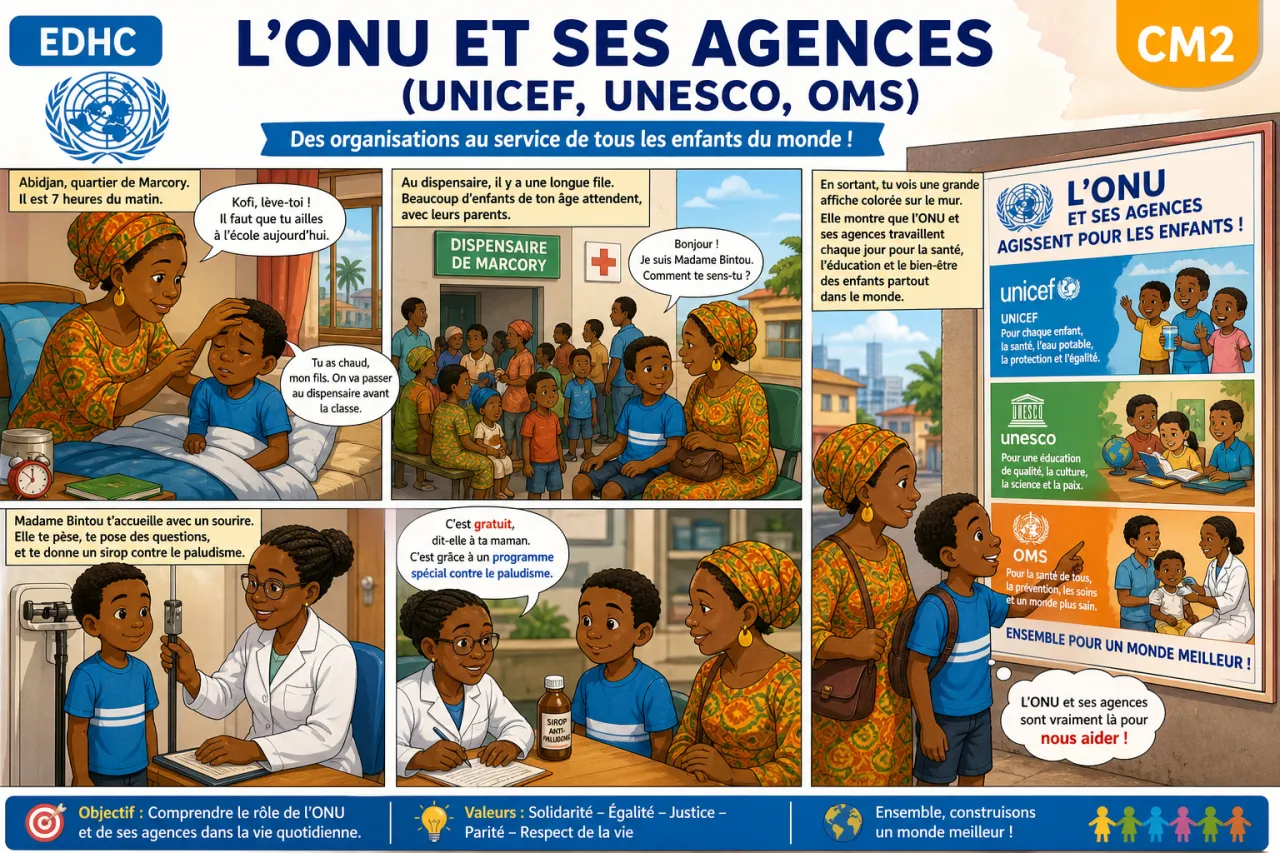 L'ONU et ses agences (UNICEF, UNESCO, OMS)