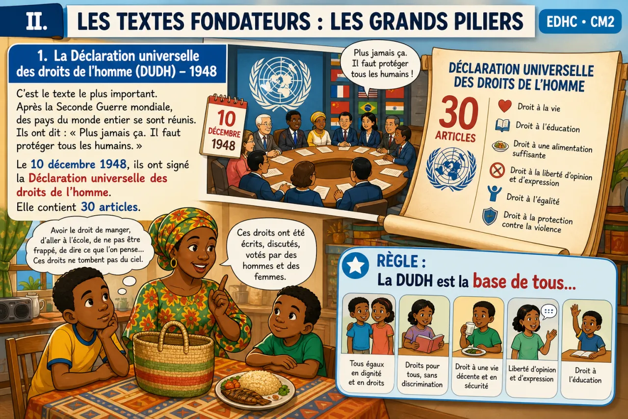 Les droits de l'homme : textes fondateurs — illustration