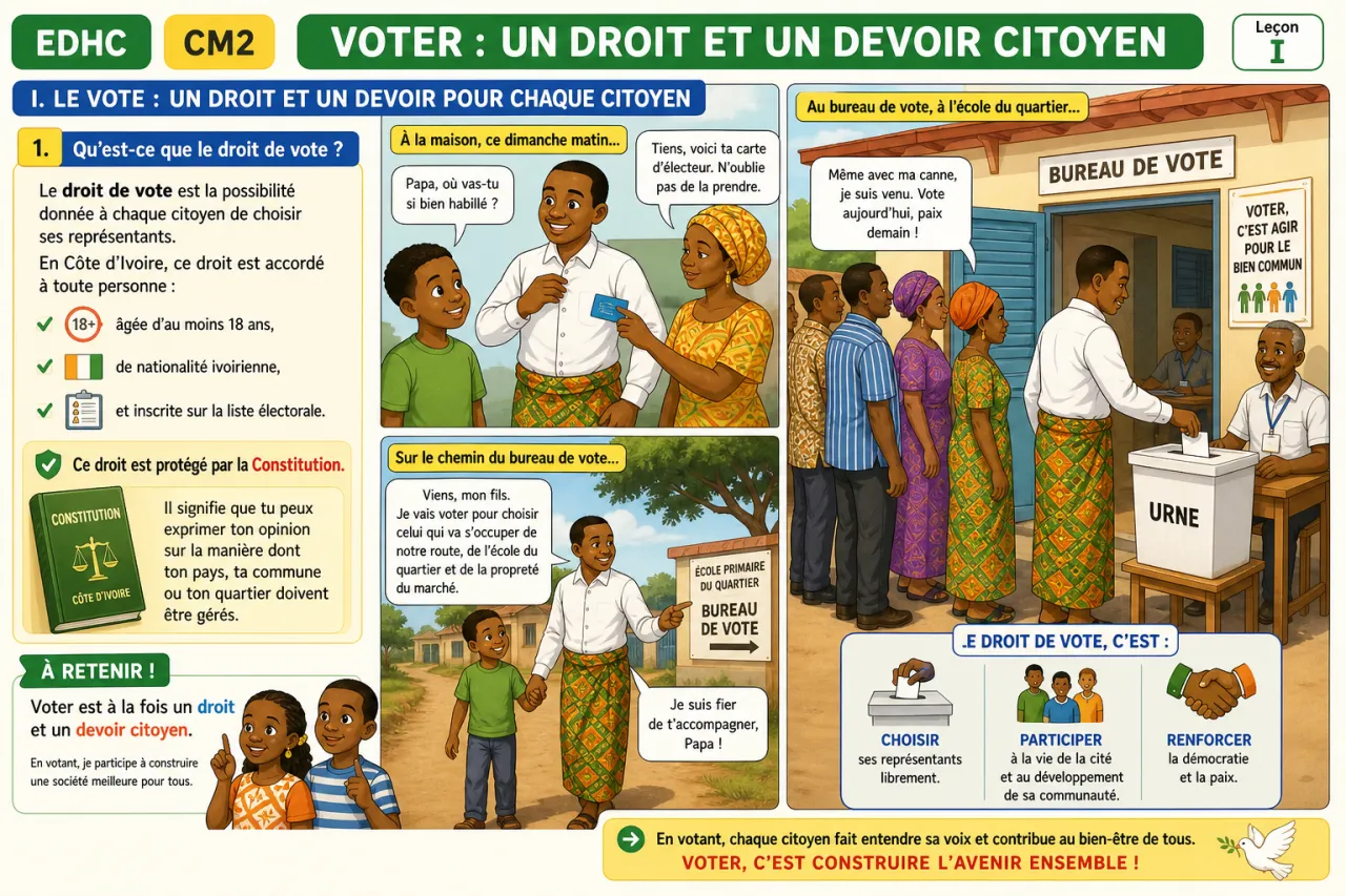 Voter : un droit et un devoir citoyen — illustration