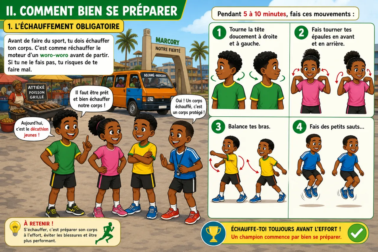 Participer à plusieurs disciplines d'athlétisme — illustration
