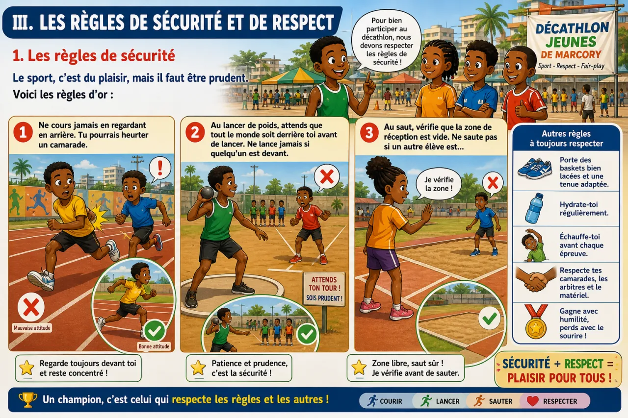Participer à plusieurs disciplines d'athlétisme — illustration