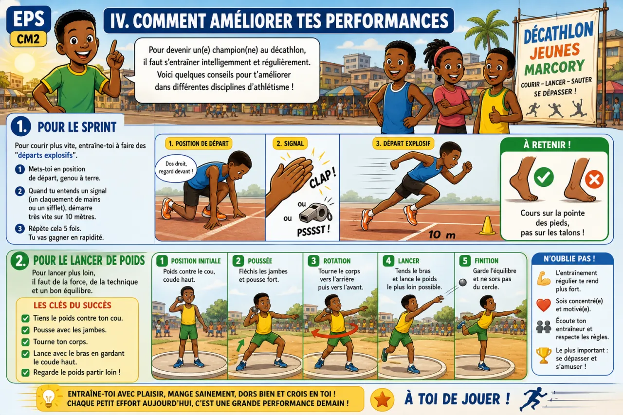 Participer à plusieurs disciplines d'athlétisme — illustration