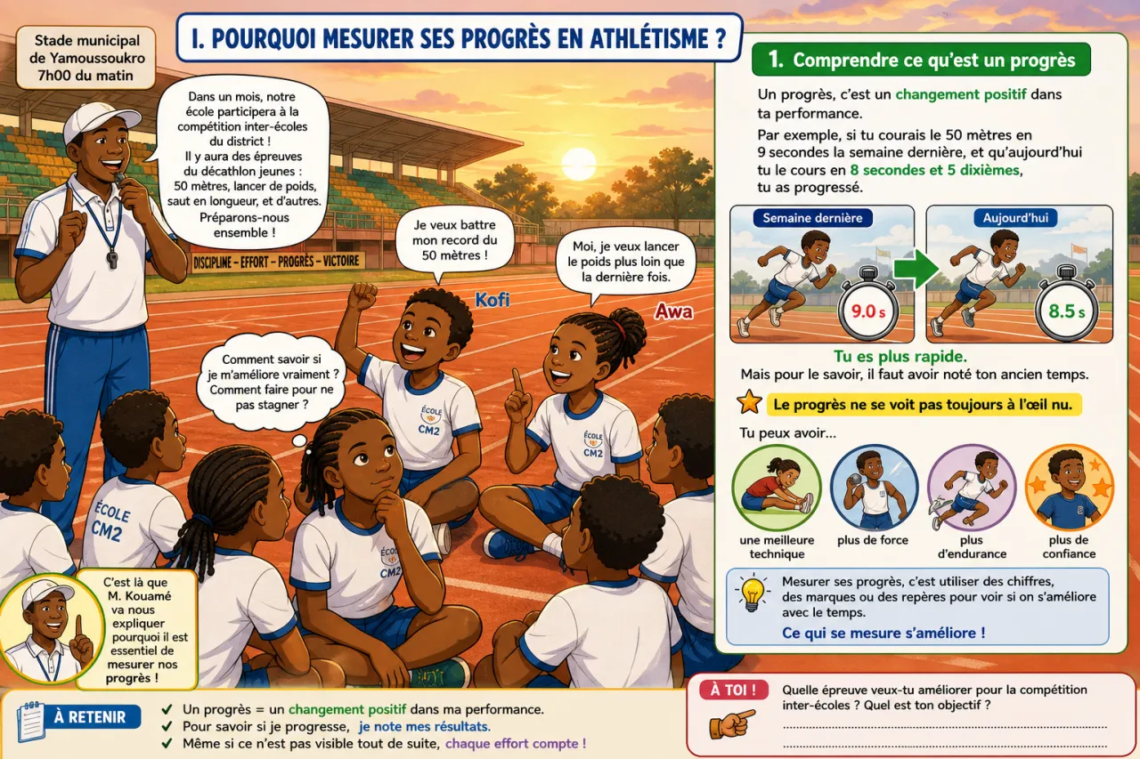 Mesurer ses progrès et se fixer des objectifs — illustration