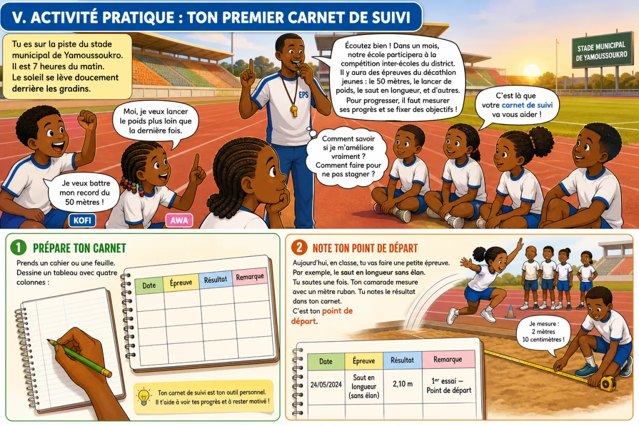 Mesurer ses progrès et se fixer des objectifs — illustration