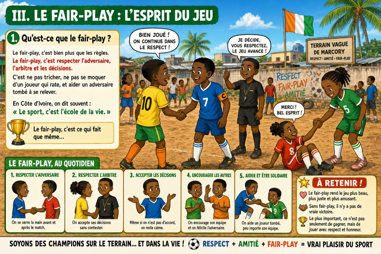 Les règles d'arbitrage dans les sports collectifs — illustration