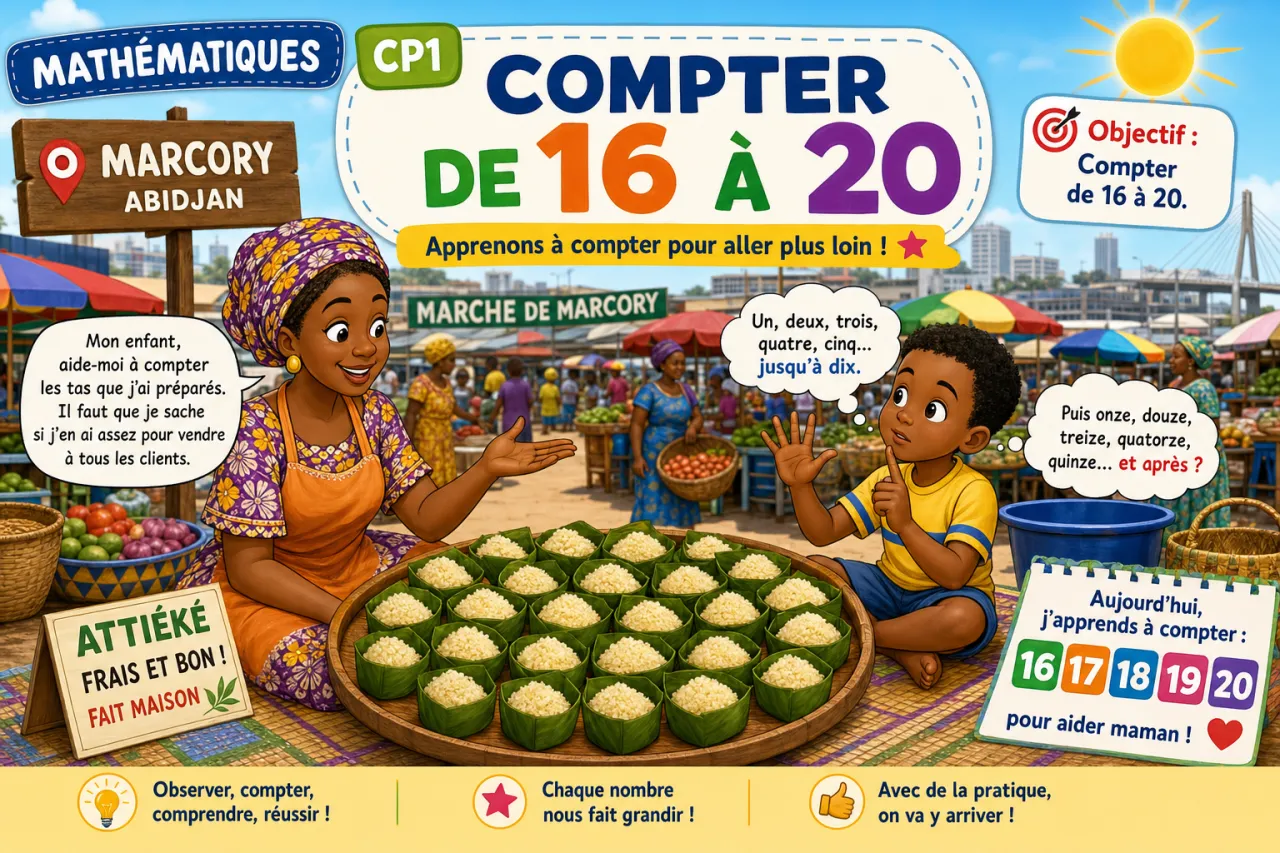 Compter de 16 à 20