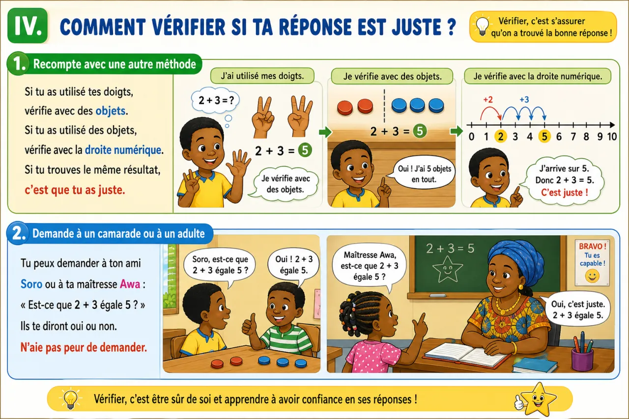 Ajouter deux petits nombres (jusqu'à 5) — illustration