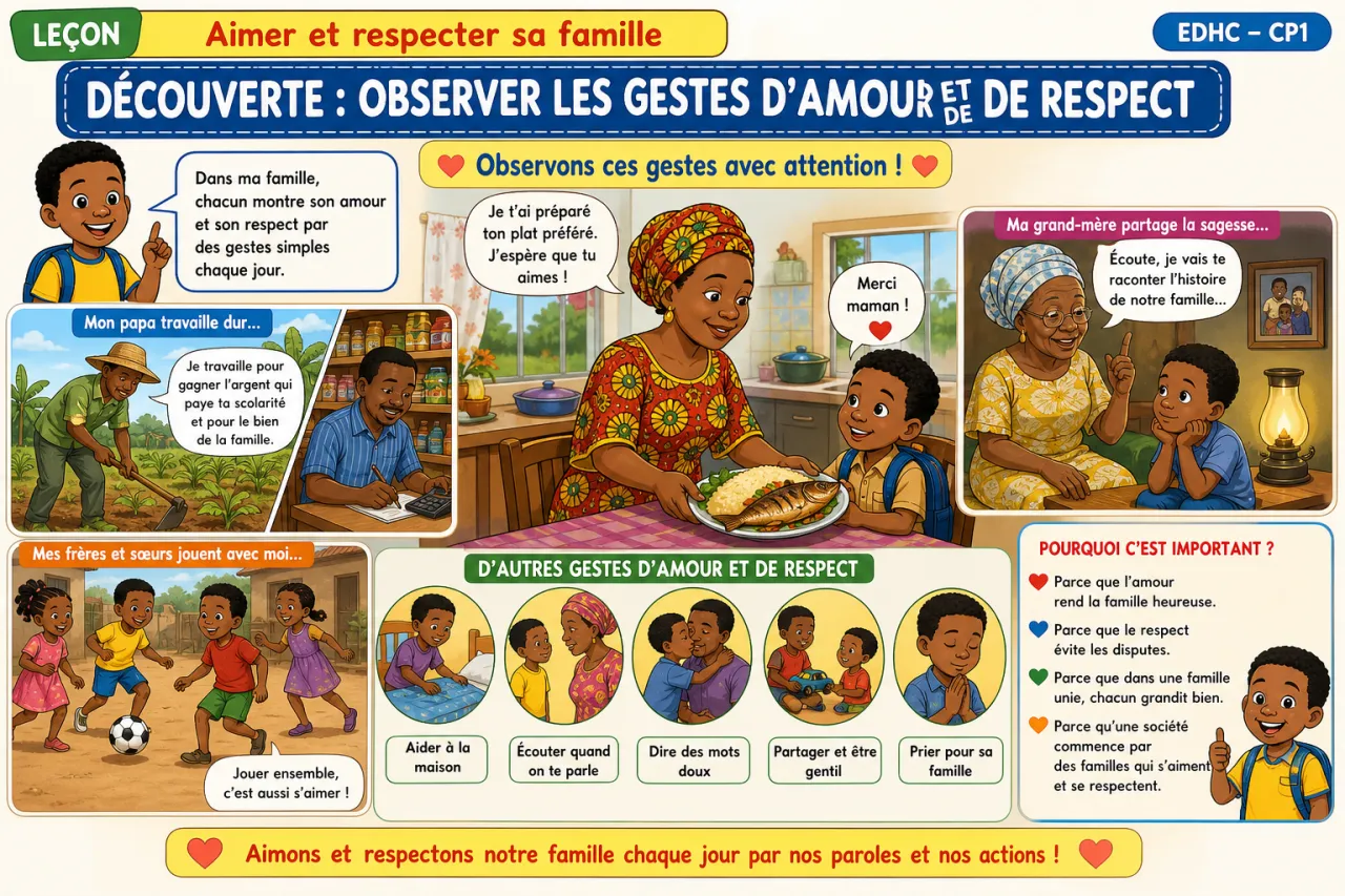 Aimer et respecter sa famille — illustration