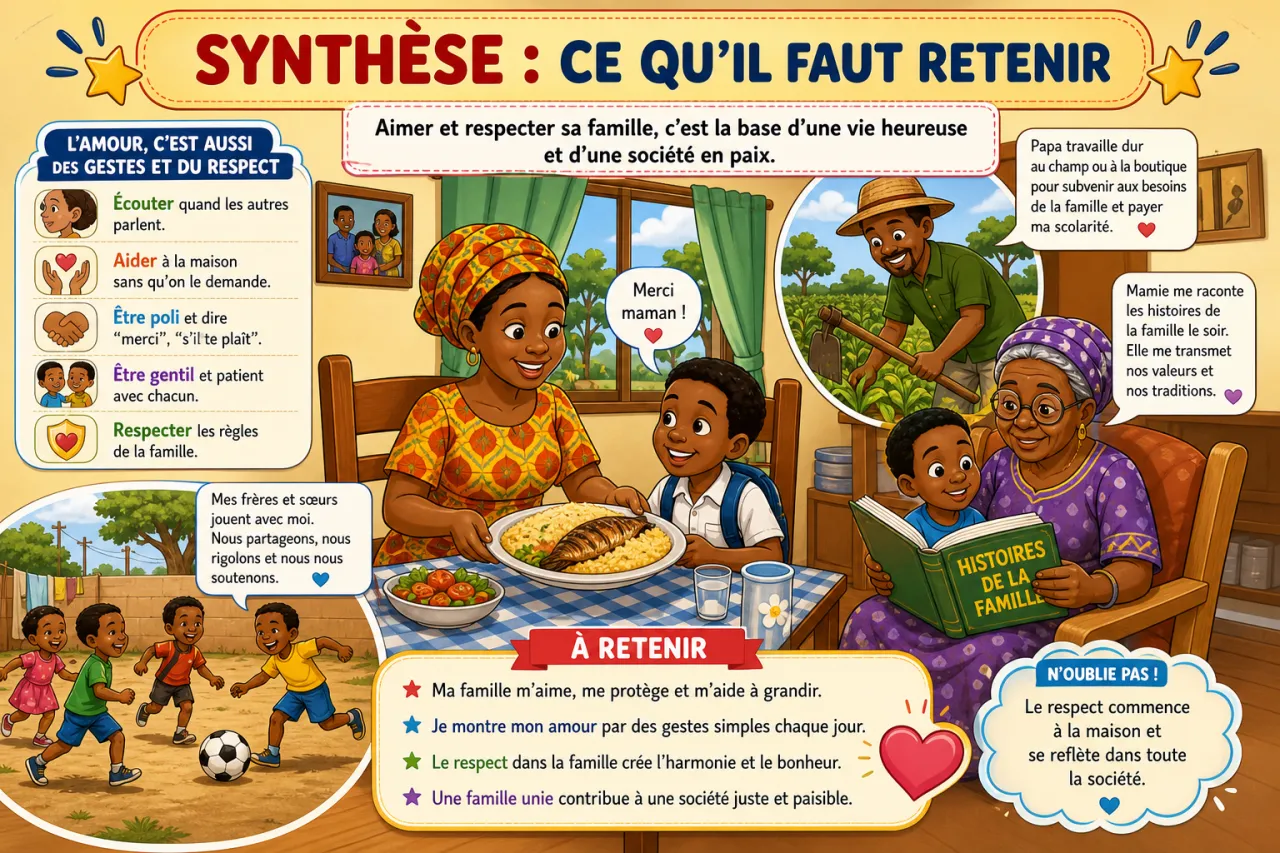 Aimer et respecter sa famille — illustration