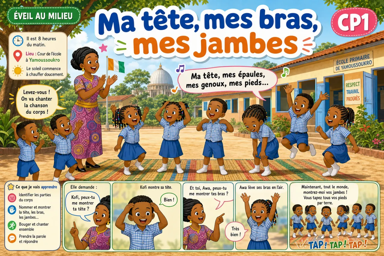 Ma tête, mes bras, mes jambes