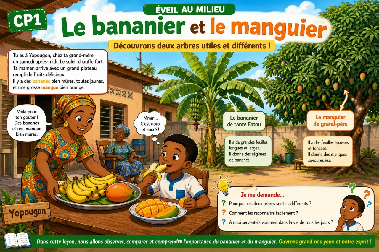 Le bananier et le manguier