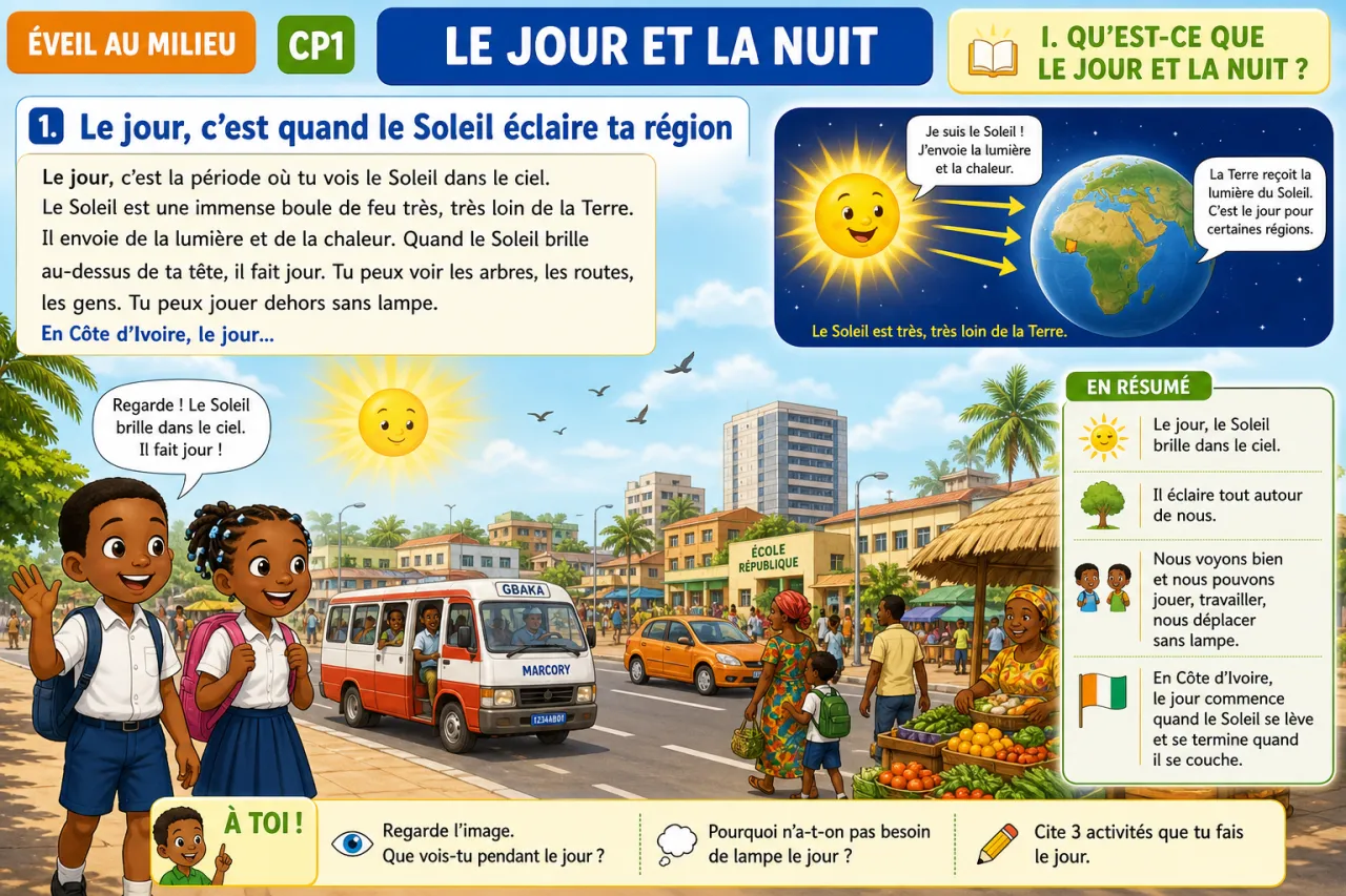 Le jour et la nuit — illustration