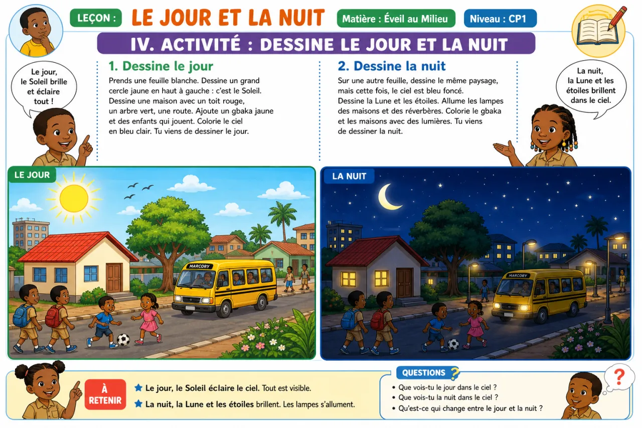 Le jour et la nuit — illustration