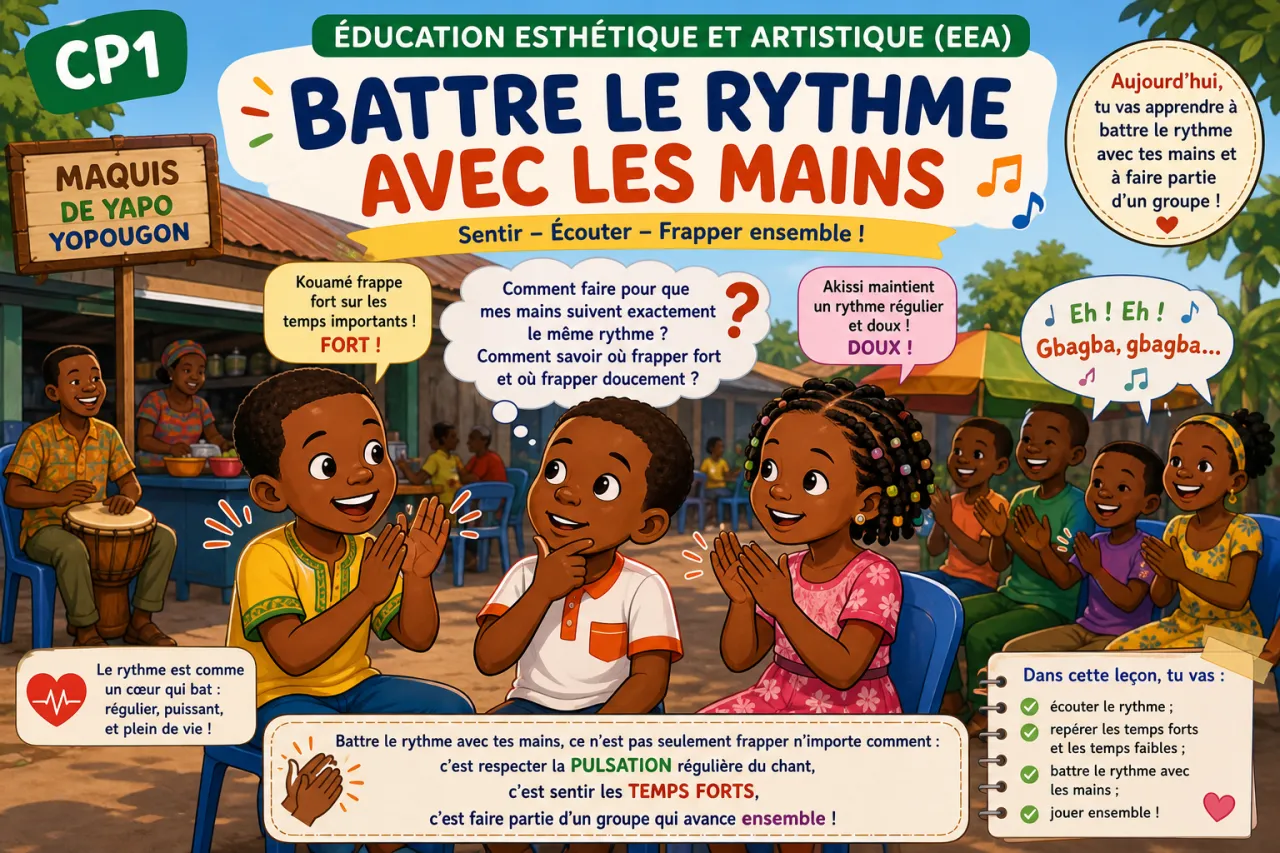 Battre le rythme avec les mains