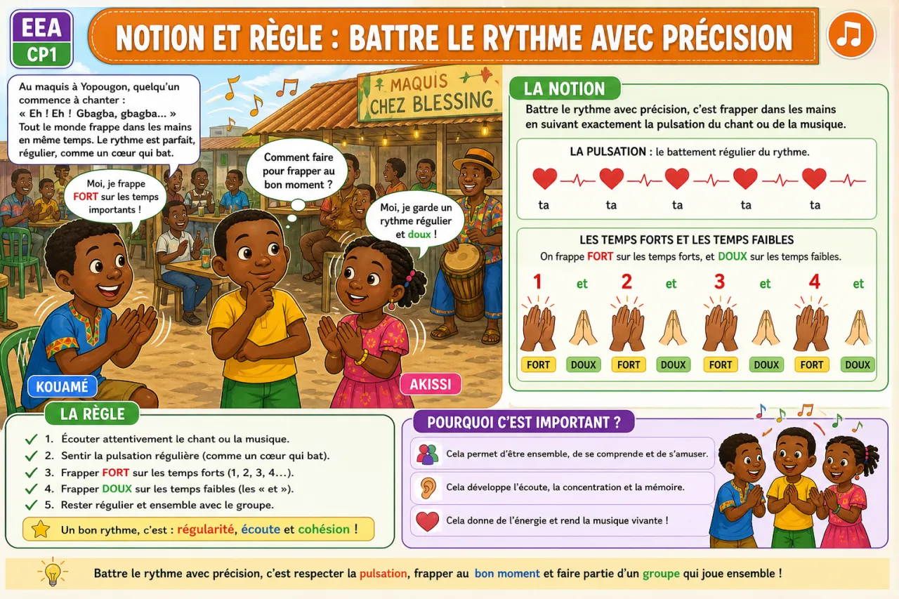 Battre le rythme avec les mains — illustration