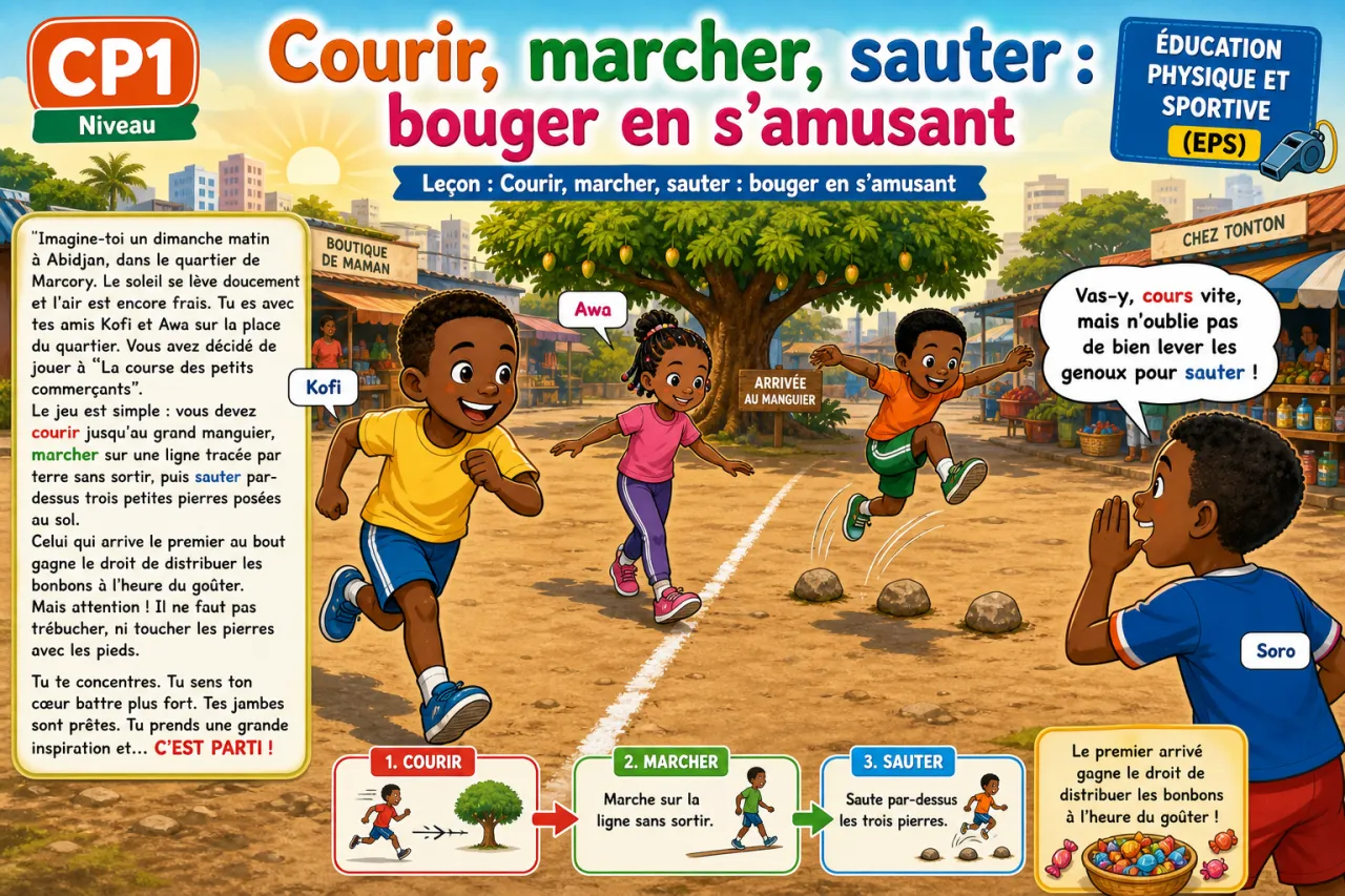 Courir, marcher, sauter : bouger en s'amusant
