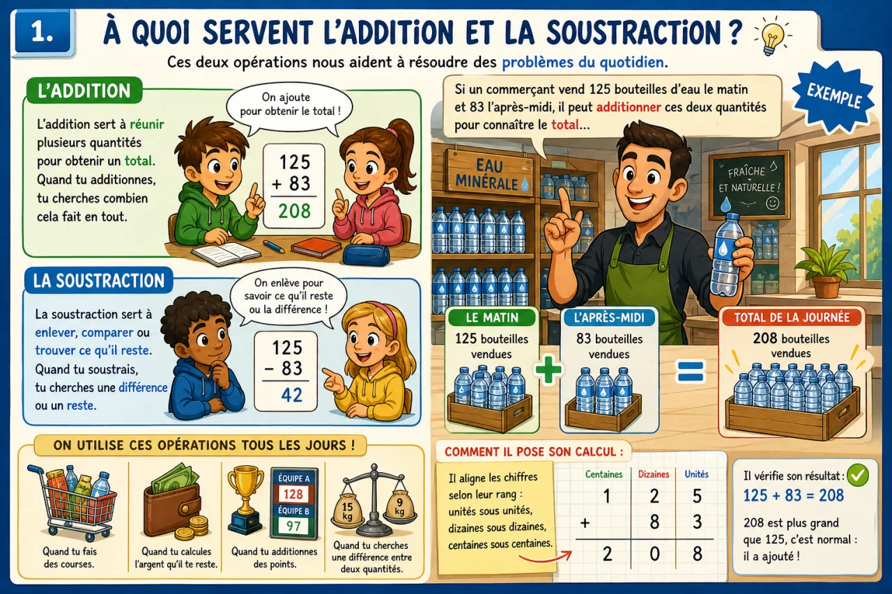 Addition et soustraction — illustration