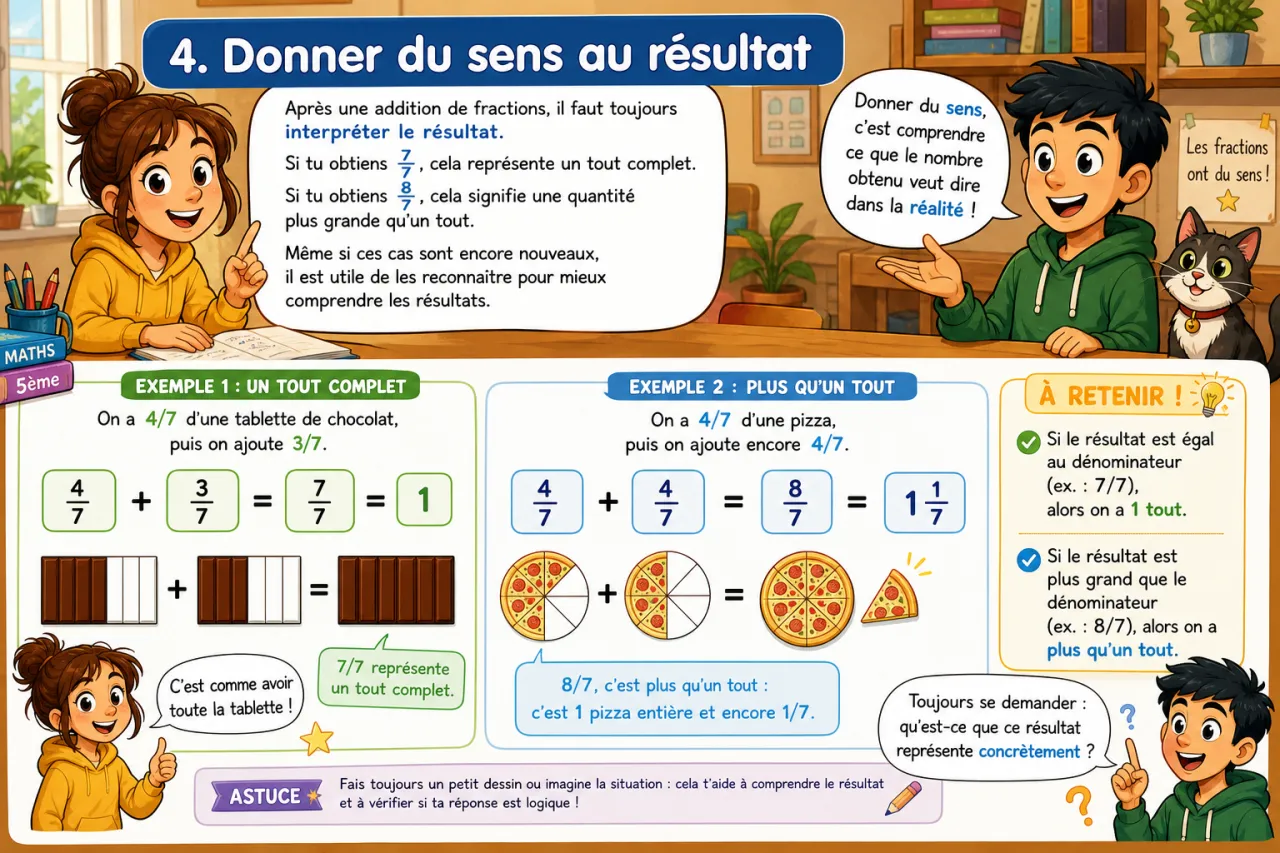 Addition de fractions — illustration