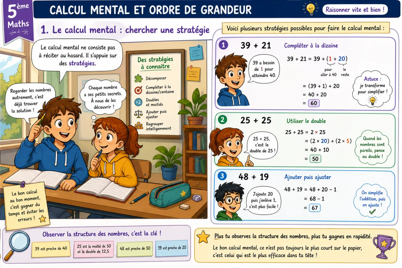 Calcul mental et ordre de grandeur — illustration