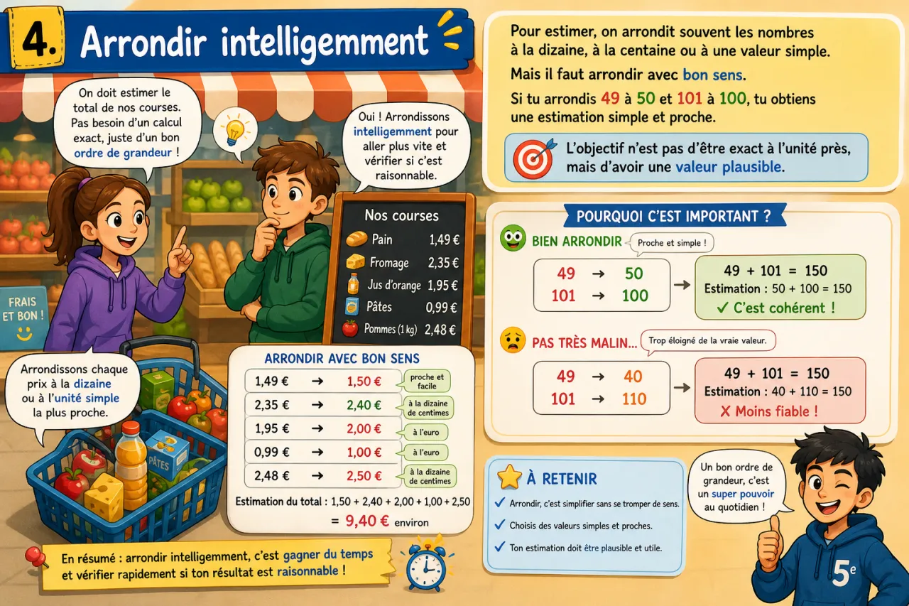 Calcul mental et ordre de grandeur — illustration