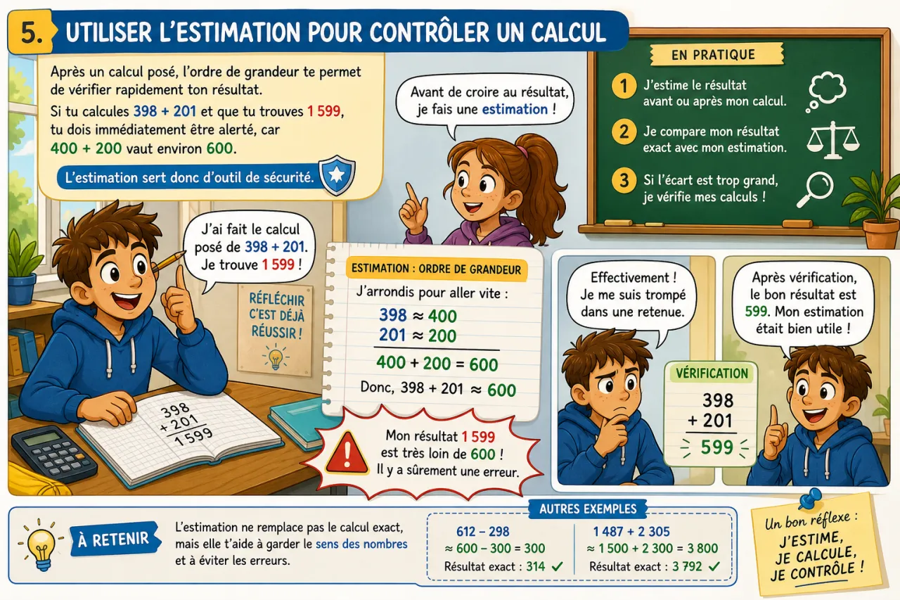 Calcul mental et ordre de grandeur — illustration