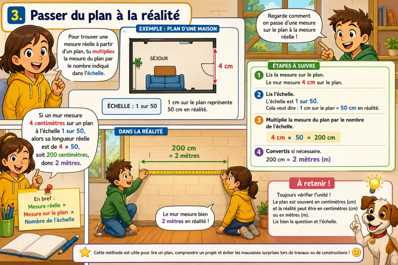 Échelles et plans — illustration