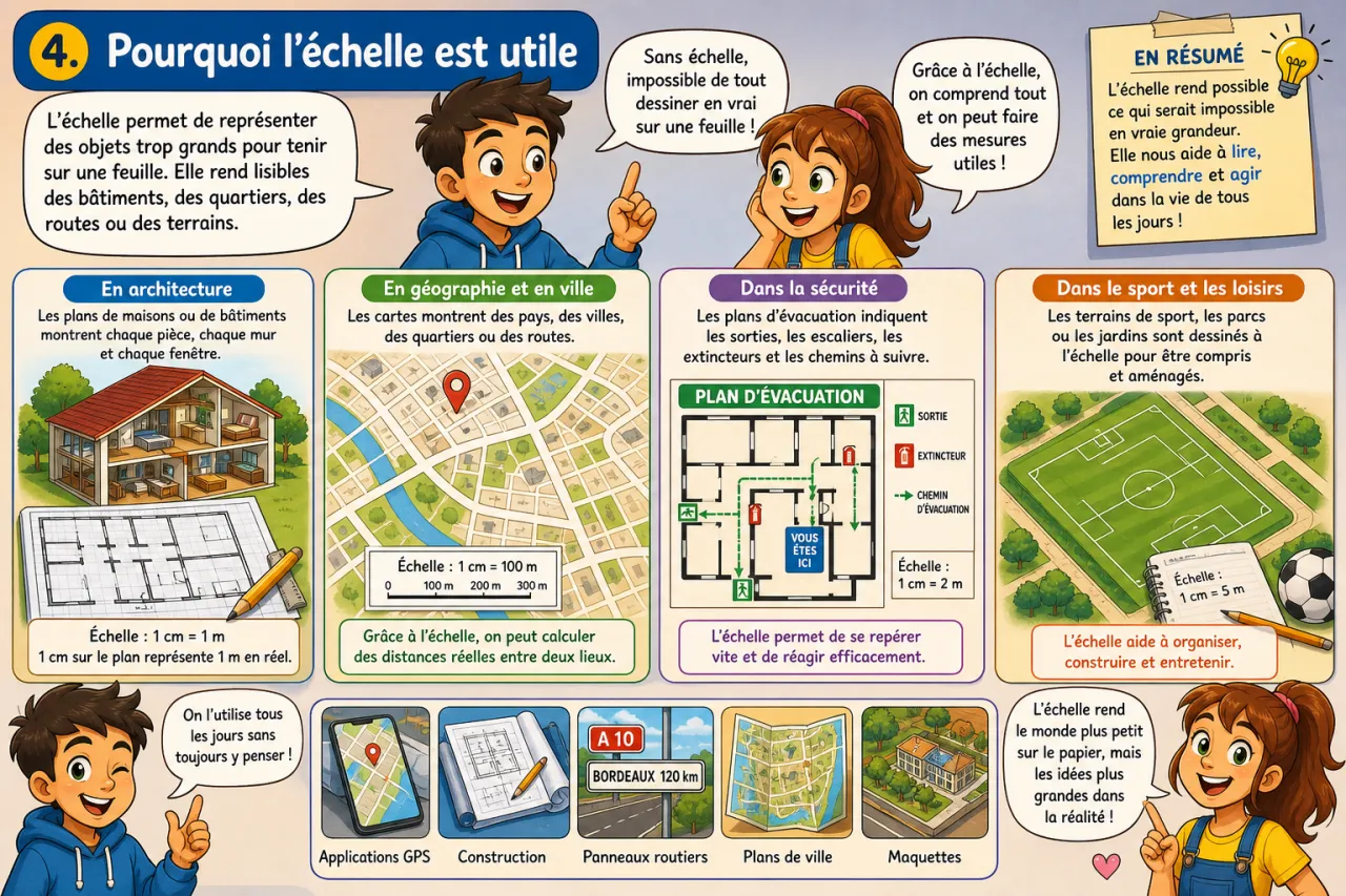 Échelles et plans — illustration
