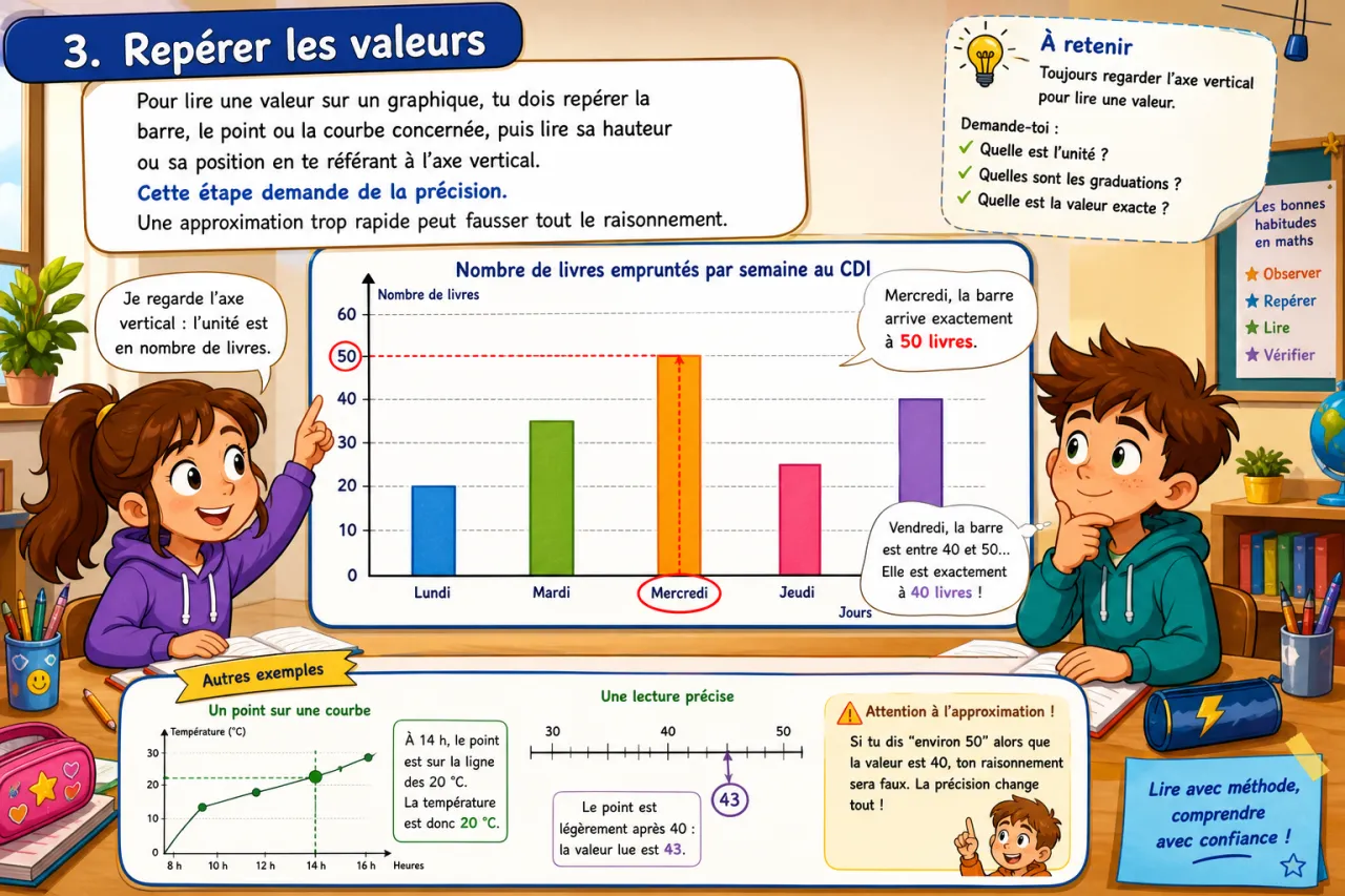 Lecture de graphiques — illustration
