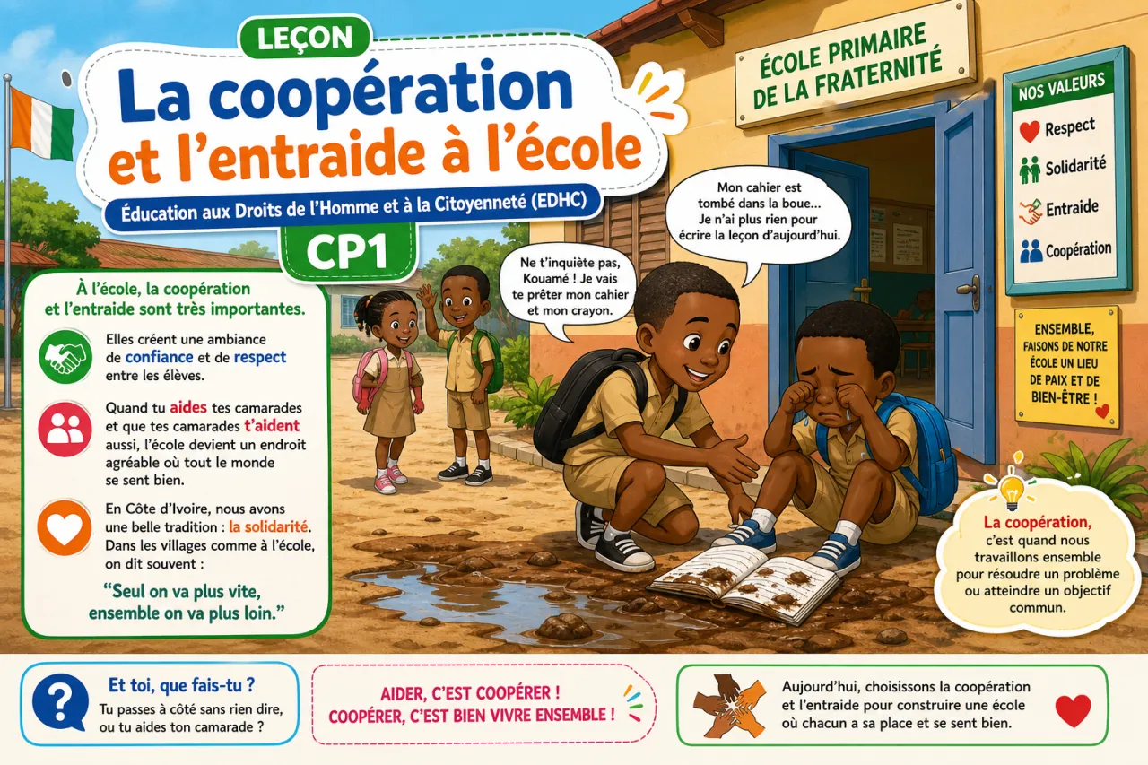 La coopération et l'entraide à l'école