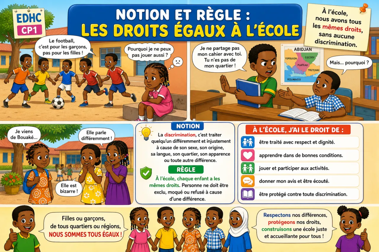 L'égalité et la non-discrimination à l'école — illustration