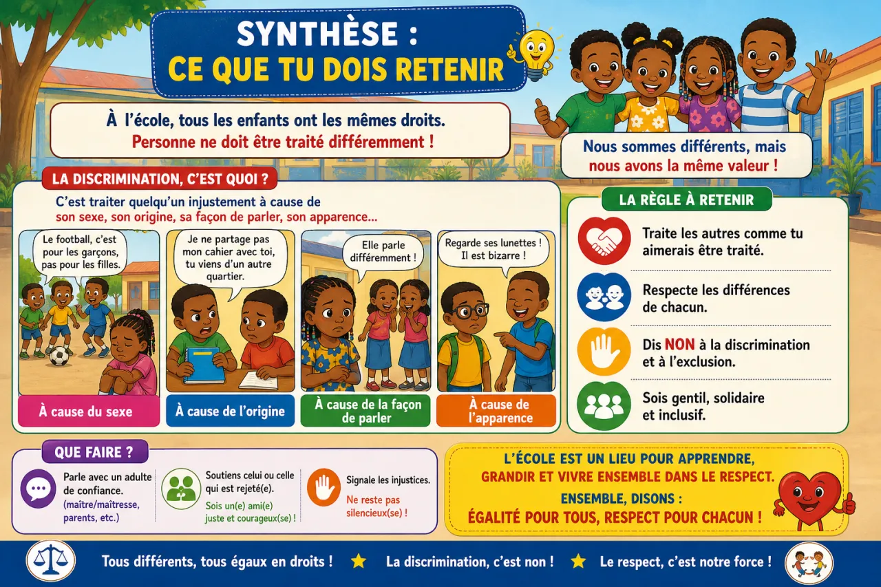 L'égalité et la non-discrimination à l'école — illustration