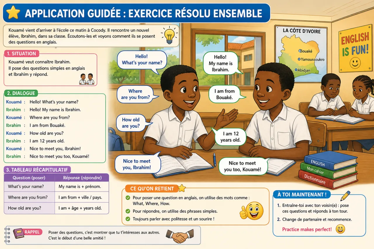 Asking and Answering Basic Questions — illustration