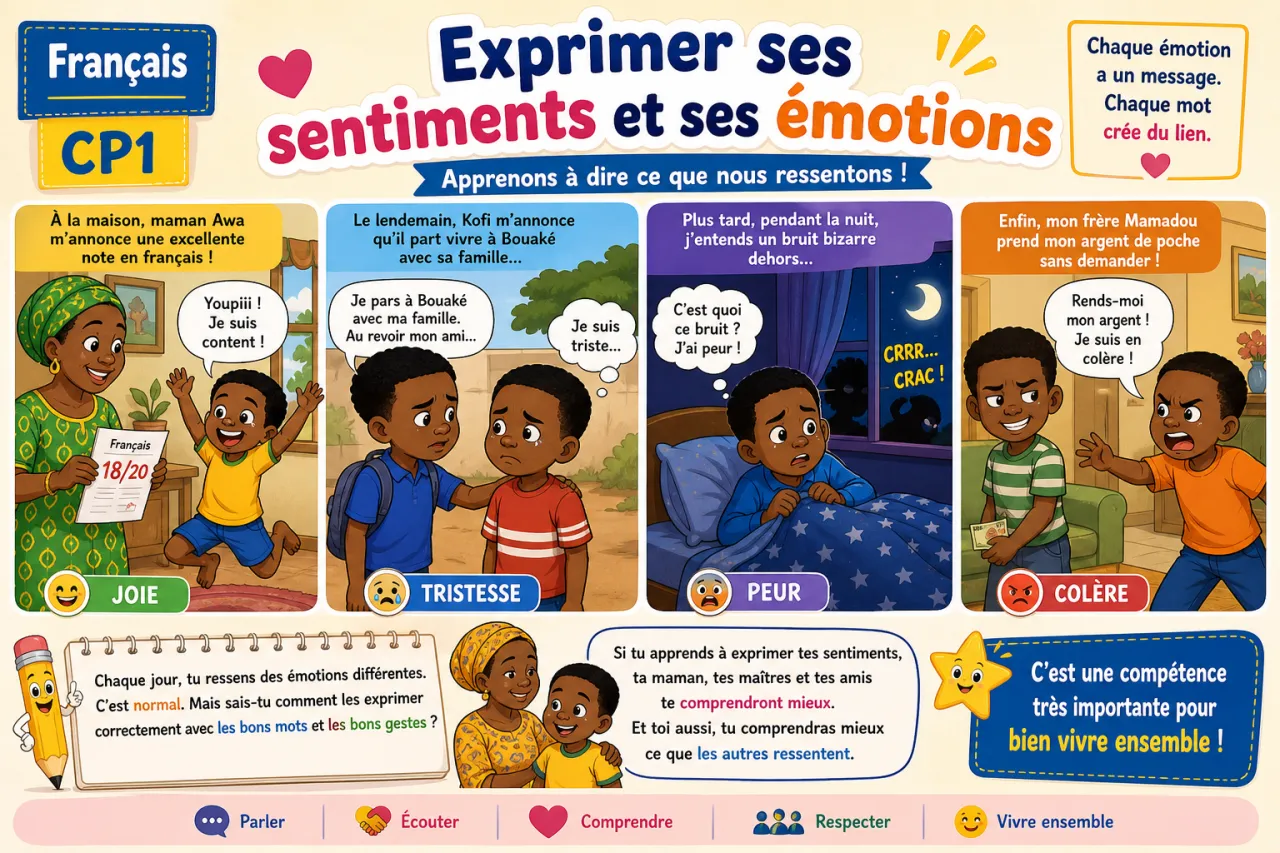 Exprimer ses sentiments et ses émotions