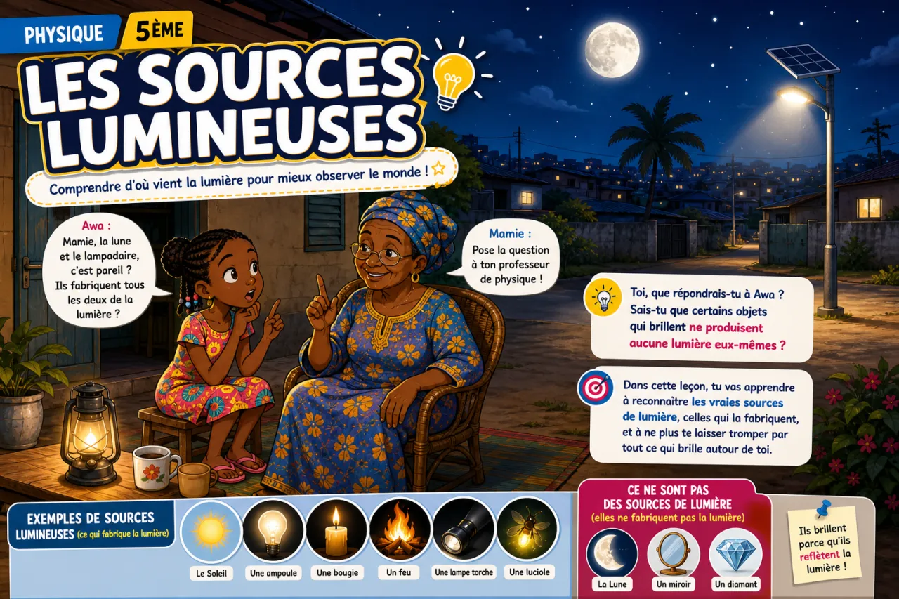 Les sources lumineuses