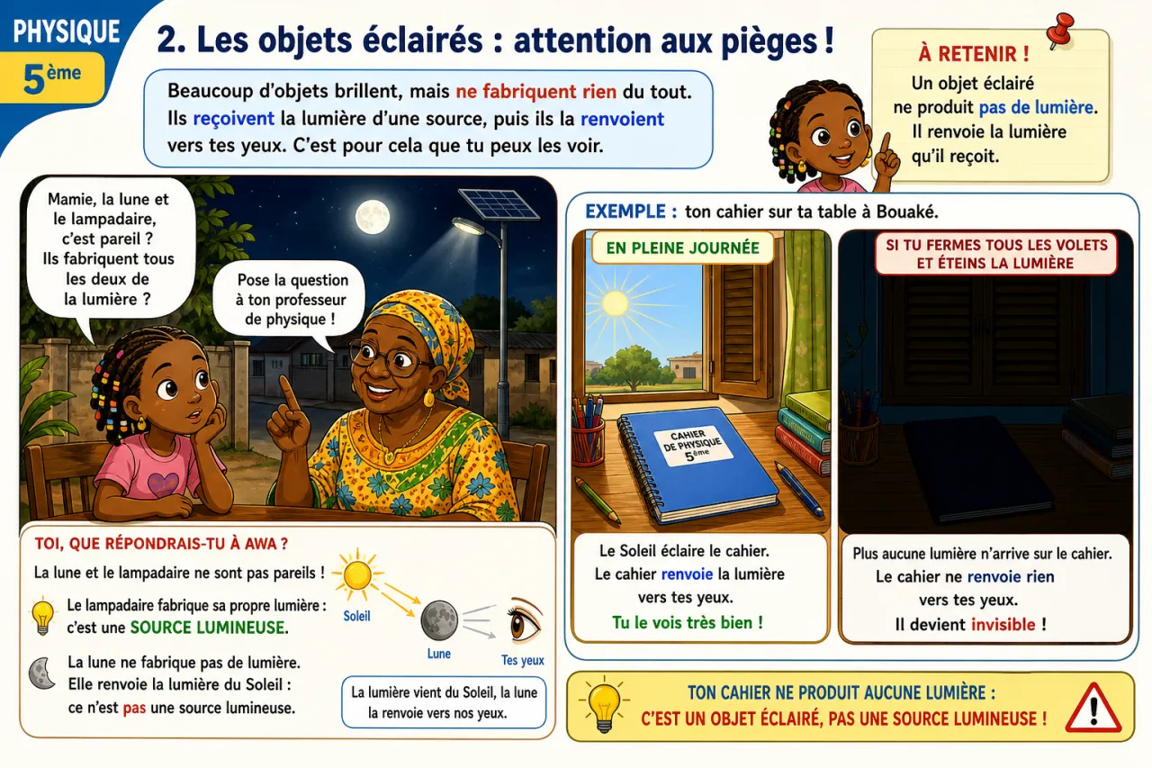 Les sources lumineuses — illustration