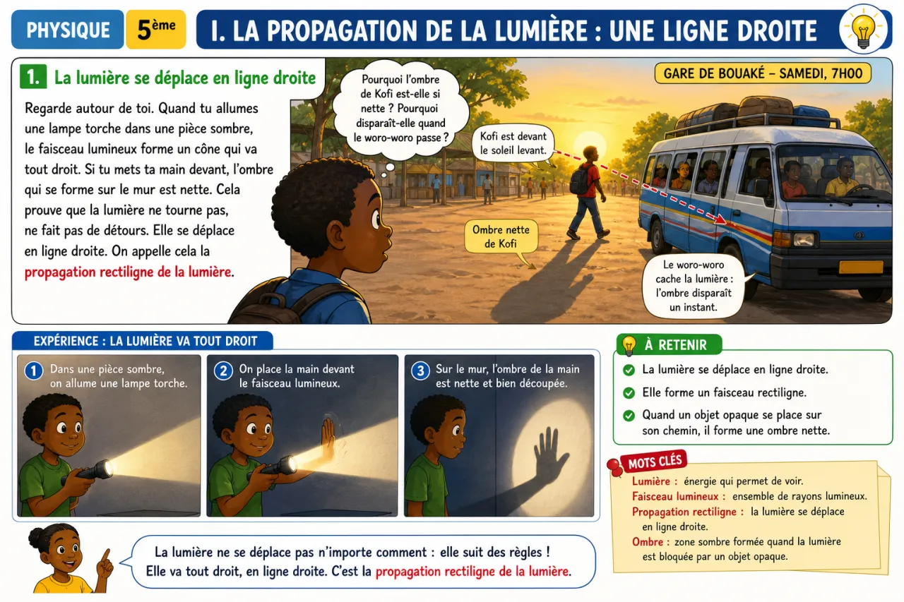 Propagation de la lumière — illustration