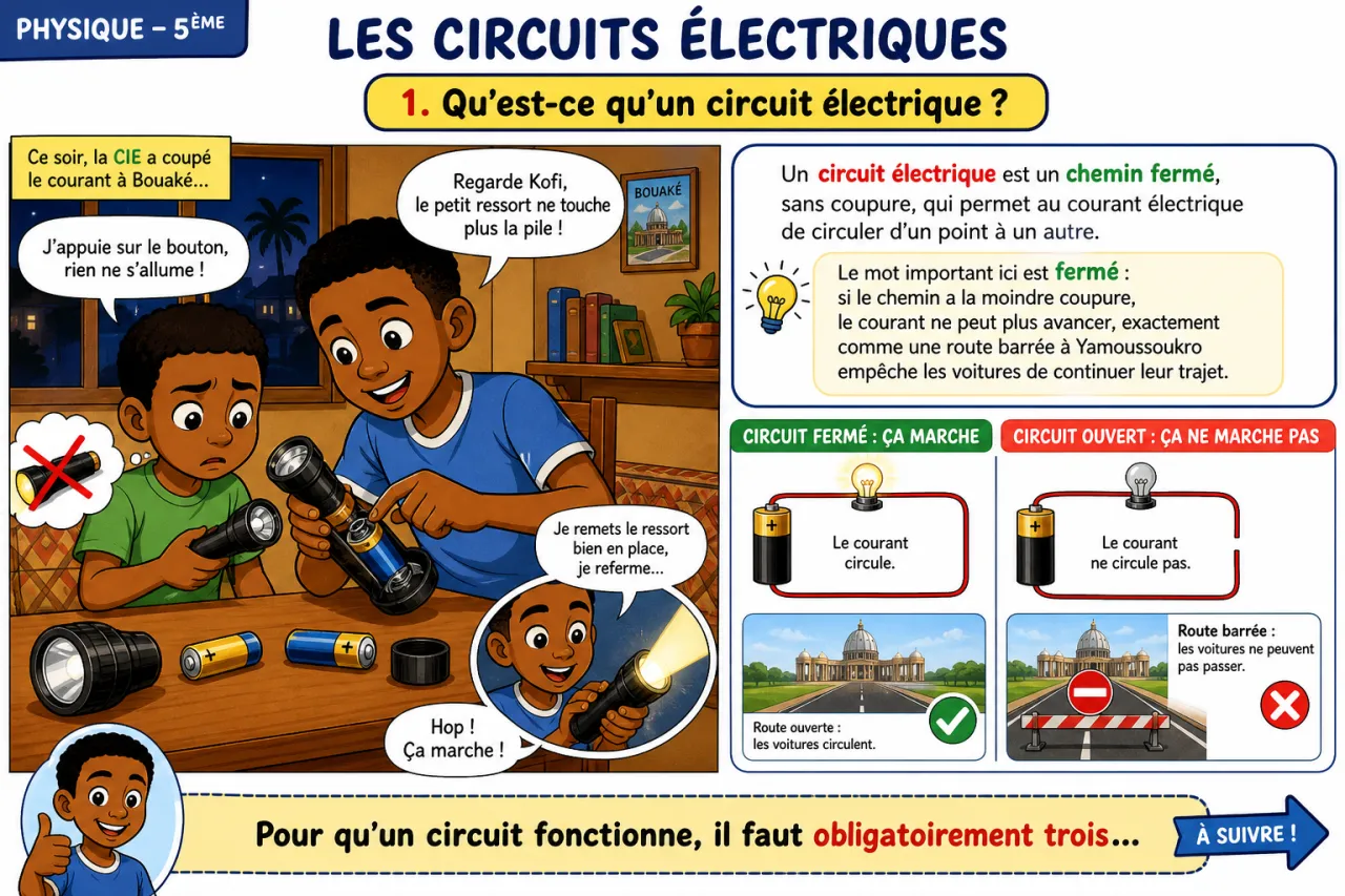 Les circuits électriques — illustration