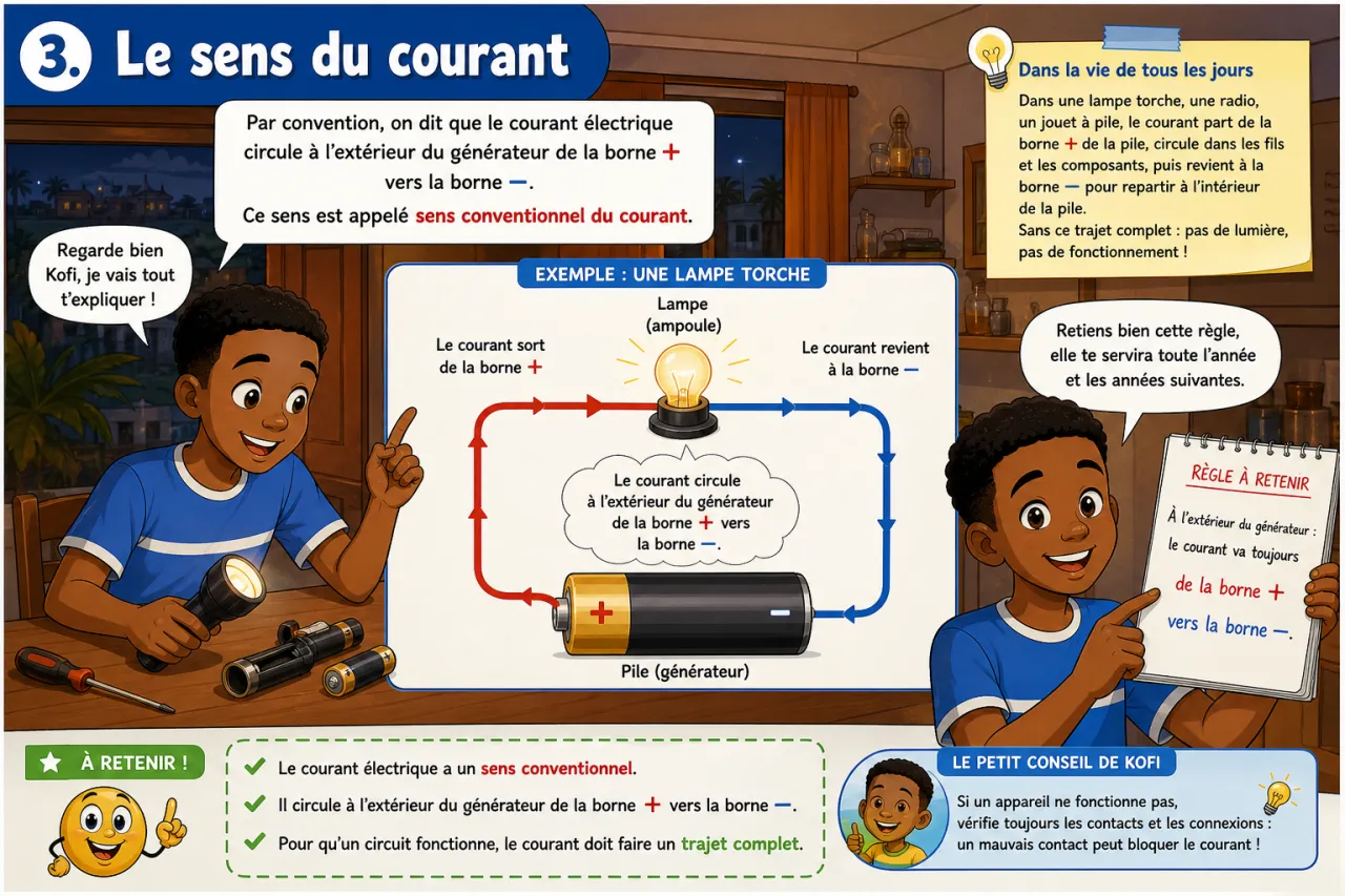 Les circuits électriques — illustration