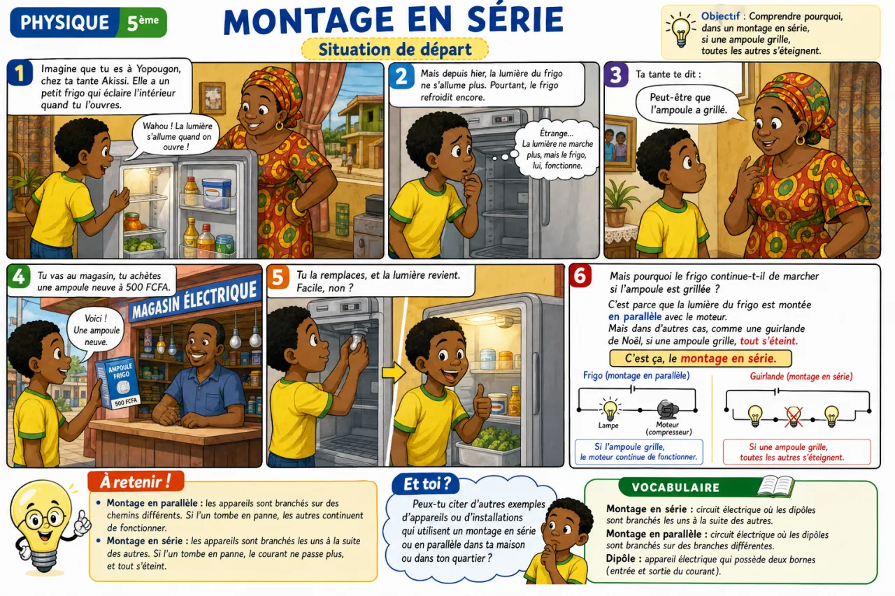 Montage en série — illustration