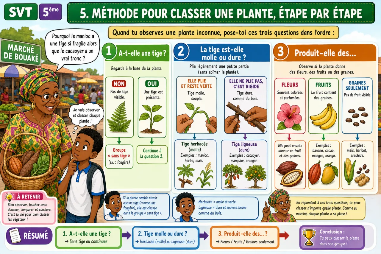 Classification des végétaux — illustration