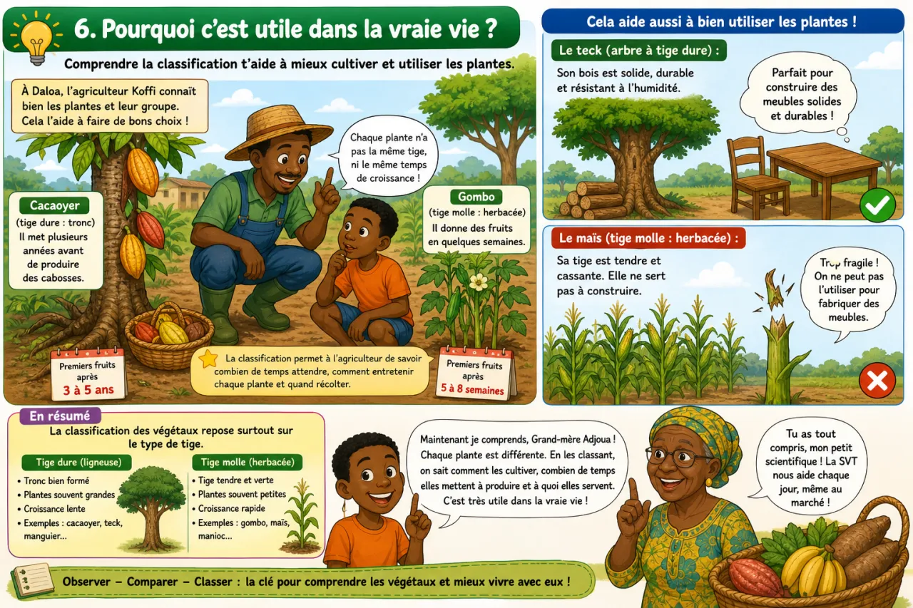Classification des végétaux — illustration