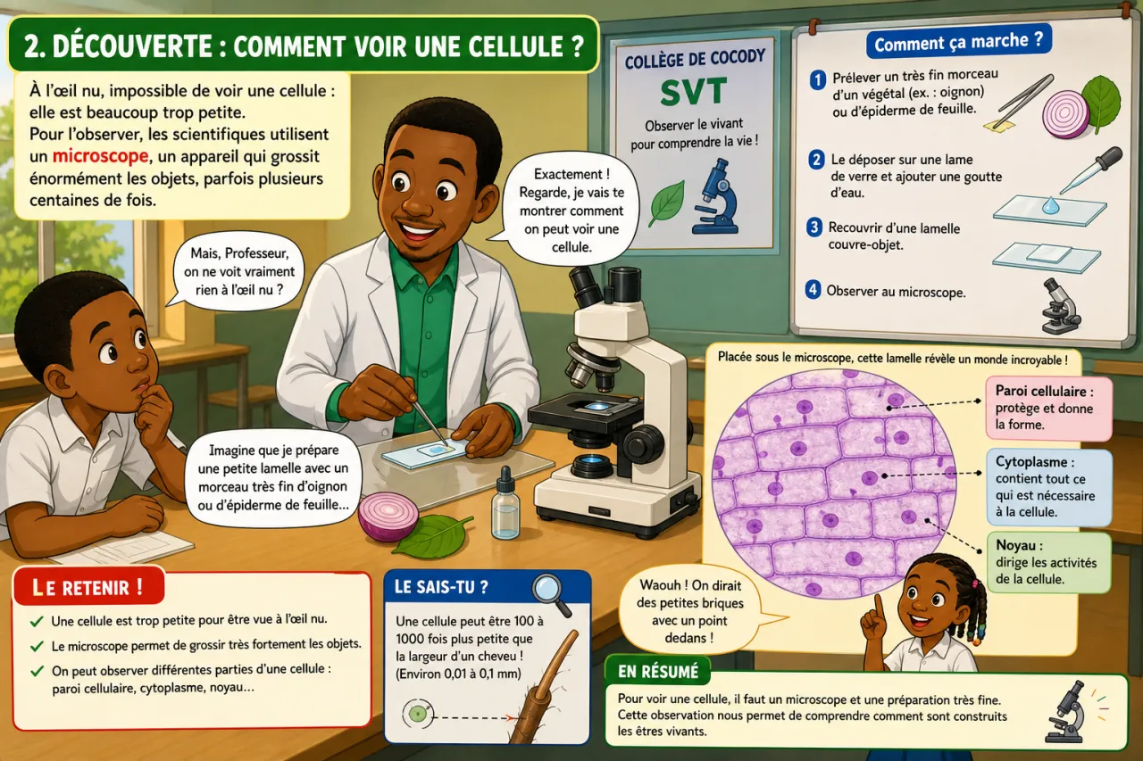 Cellule - découverte — illustration