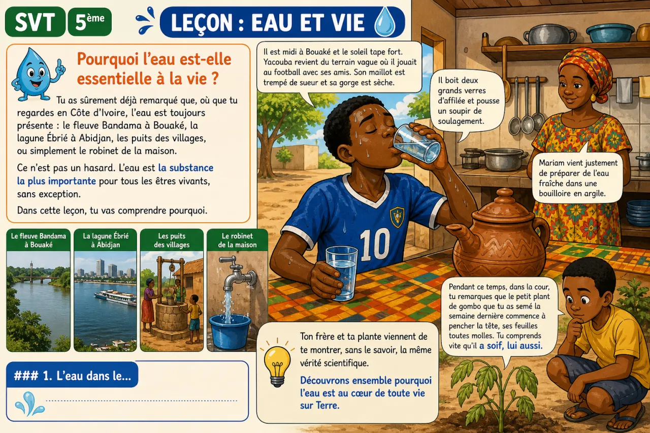 Eau et vie — illustration