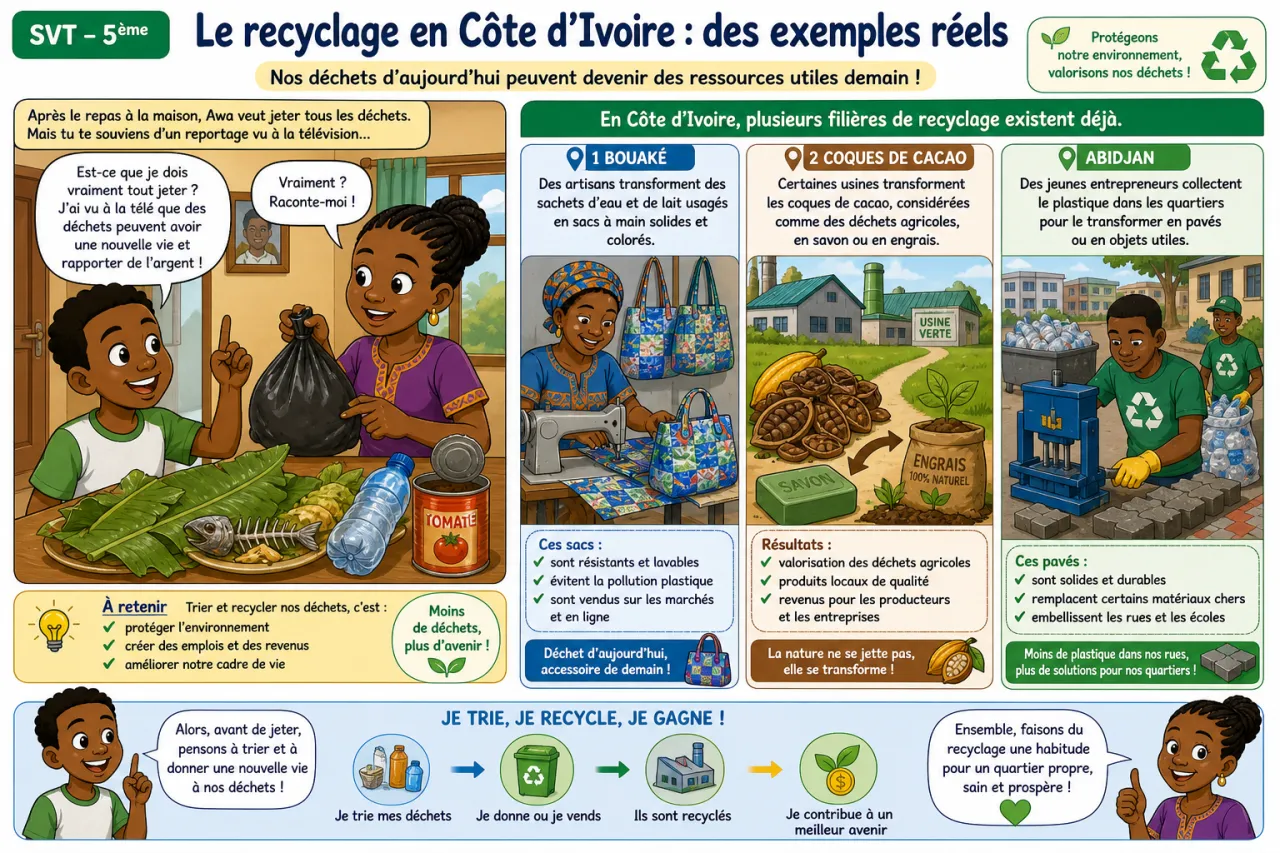 Déchets et recyclage — illustration