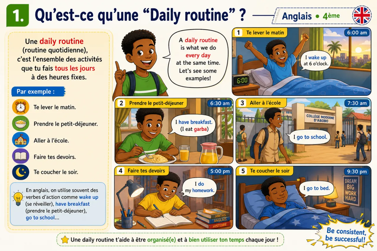 Daily routines — illustration