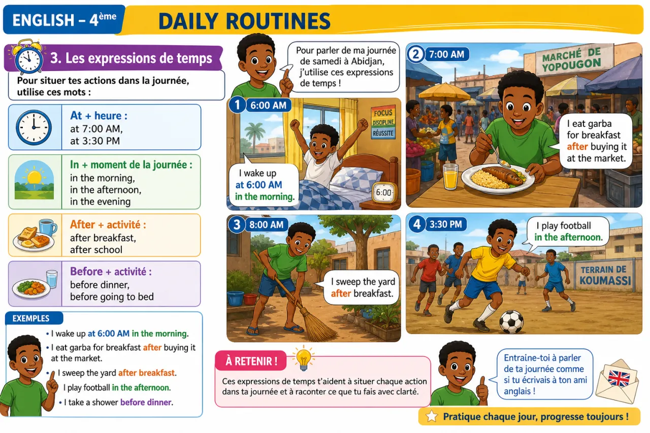 Daily routines — illustration
