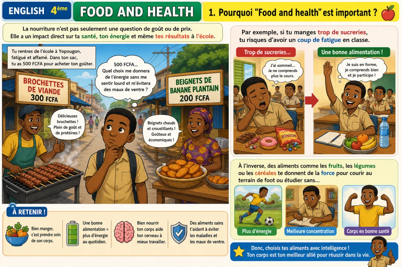 Food and health — illustration