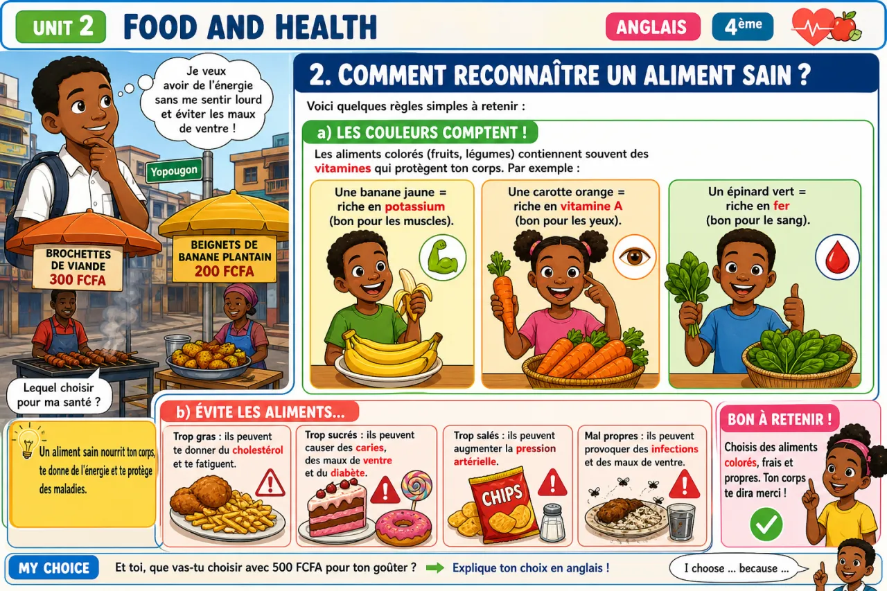 Food and health — illustration