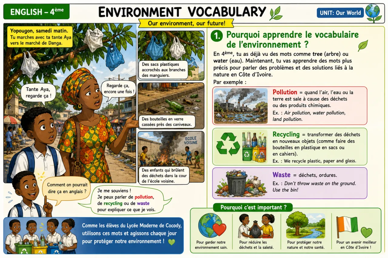 Environment vocabulary — illustration
