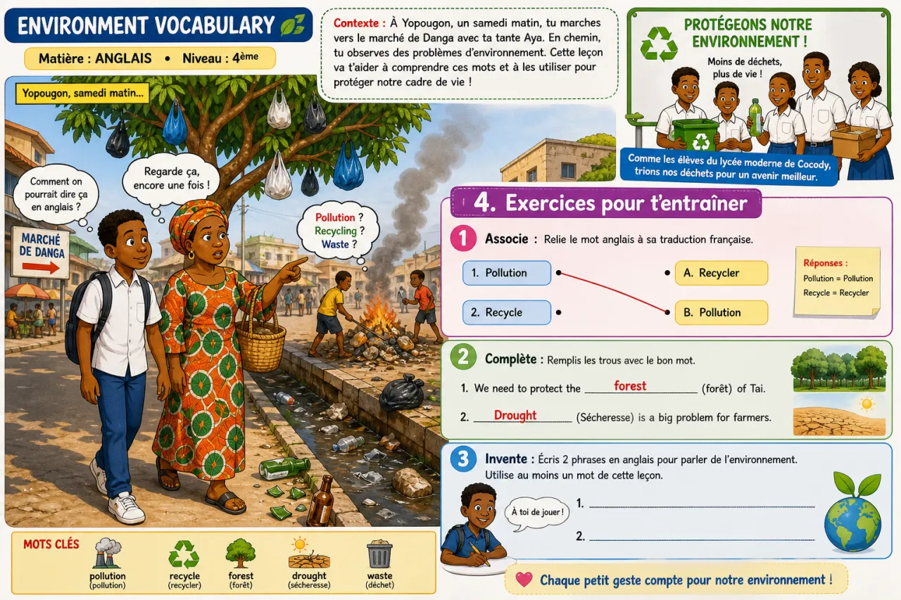 Environment vocabulary — illustration